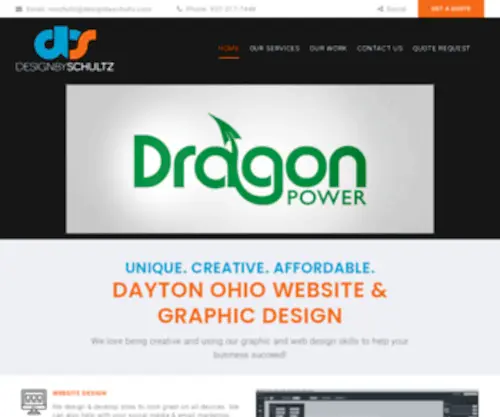Designbyschultz.com(Dayton Ohio Web Design & Graphic Design) Screenshot