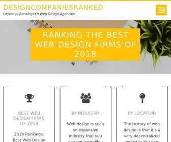 Designcompaniesranked.com(Zee_container class=”emerald” id=””] finding the best website design firm) Screenshot