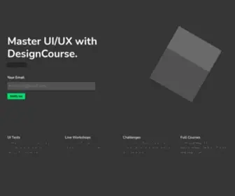 Designcourse.com(Online Web Design Courses) Screenshot