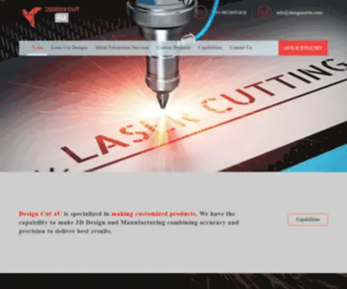 Designcut4U.com(Design Cut 4U) Screenshot