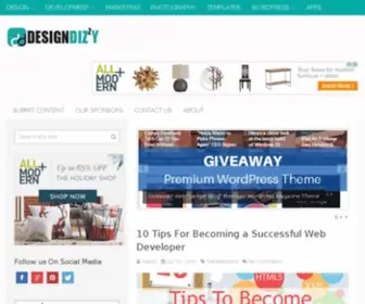 Designdizzy.com(Design, Themes, Inspiration) Screenshot