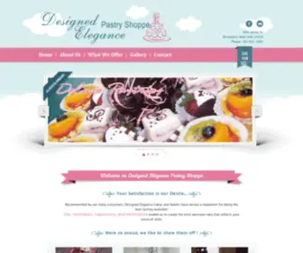 Designedelegancepastryshoppe.com(DESIGNED ELEGANCE PASTRY SHOPPE) Screenshot