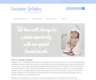 Designerdribbles.com(Personalized Burp Cloths and Monogrammed Bibs) Screenshot
