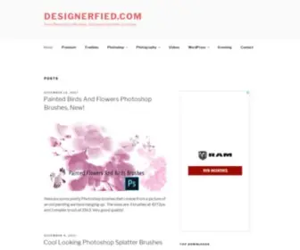 Designerfied.com(Free Photoshop Brushes) Screenshot