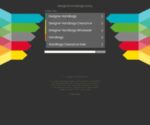 Designerhandbags.today(Designerhandbags today) Screenshot