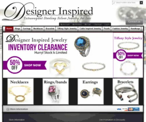 DesignerinspiredStore.com(Designer Inspired Jewelry) Screenshot