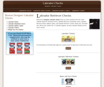 Designerlabradorchecks.com(Shop for Labrador Retriever personal checks) Screenshot