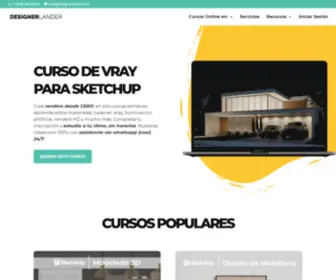 Designerlander.com(Cursos de SketchUp) Screenshot