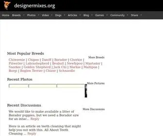 Designermixes.org(Mixed Breed Dogs) Screenshot