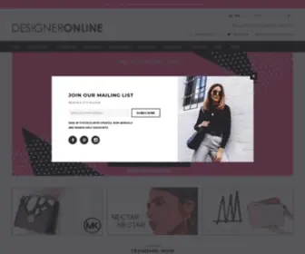 Designeronline.com.au(Australian Designer Bags) Screenshot