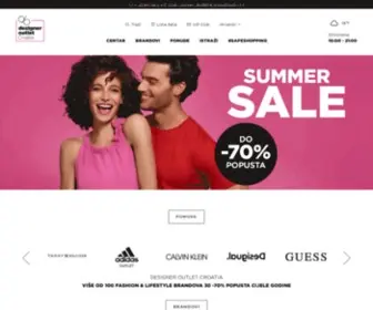 Designeroutletcroatia.com(Designer Outlet Croatia) Screenshot