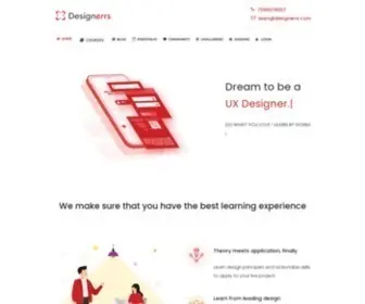 Designerrs.com(UI UX Design Courses in Bangalore) Screenshot