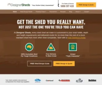 Designersheds.com.au(Designer Sheds) Screenshot