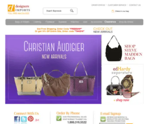 Designersimports.com(Handbags) Screenshot