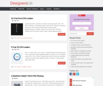 Designerslib.com(Free & Premium Bootstrap Templates) Screenshot
