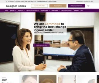 Designersmiles.com.au(Cosmetic Dentist Sydney) Screenshot