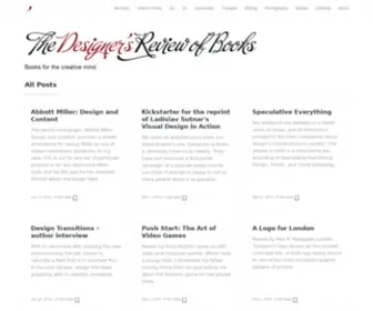 Designersreviewofbooks.com(Designer's Review of Books) Screenshot