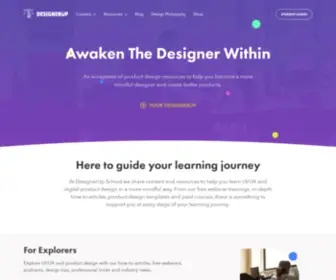 Designerup.co(Learn UI/UX and Product Design Online) Screenshot