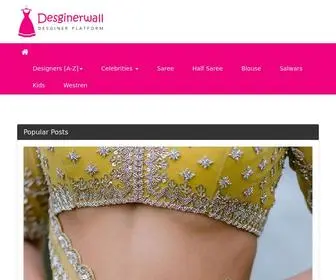 Designerwall.in(Indian Desginer wear sarees) Screenshot