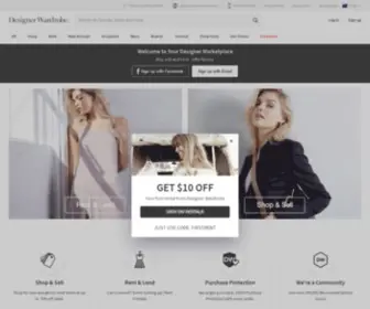 Designerwardrobe.com.au(Buy, Sell and Rent Designer Clothes, Shoes, Bags & More) Screenshot