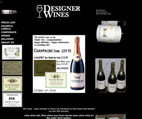 Designerwines.co.uk(Designer wines) Screenshot