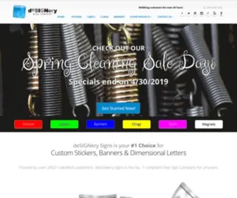 Designerysigns.com(Custom Stickers) Screenshot