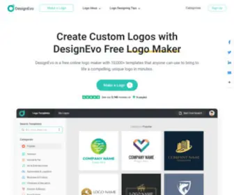 Designevo.com(DesignEvo's free logo maker) Screenshot