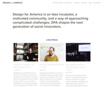 Designforamerica.com(Design for America) Screenshot