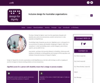 Designfordignity.com.au(Design For Dignity) Screenshot