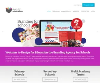 Designforeducation.co.uk(Branding Agency for Schools) Screenshot