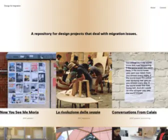 Designformigration.com(Design for Migration) Screenshot