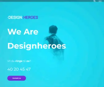 Designheroes.net(Webshops, Hjemmesider og Social markedsføring) Screenshot