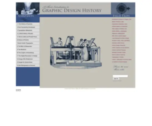 Designhistory.org(An Introduction to the History of Graphic Design) Screenshot