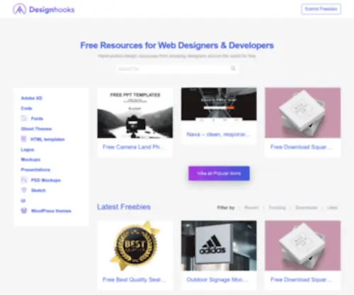 Designhooks.com(Homepage) Screenshot