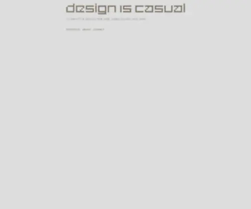 Designiscasual.com(Casual design) Screenshot