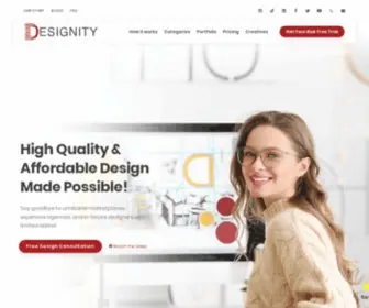 Designity.com(High Quality & Affordable Design) Screenshot