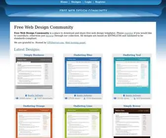 Designity.org(Free Web Design Community) Screenshot