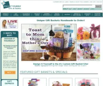 Designityourselfgiftbaskets.com(Unique gift baskets handmade to order) Screenshot
