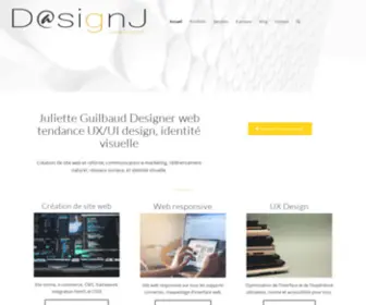 Designj.fr(UX/UI DESIGNER Juliette Guilbaud la Roche sur Yon) Screenshot