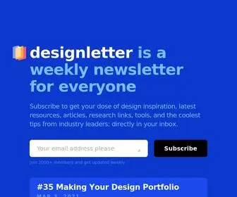 Designletter.co(A weekly newsletter for humans) Screenshot