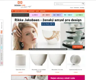 Designlive.cz(Vyšperkujte si váš domov našimi designovými doplňky. Klubové Slevy až) Screenshot