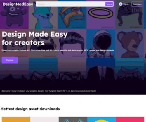 Designmadeasy.com(Design Resources) Screenshot