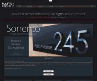 Designmyhousenumber.com(Modern personalised house signs) Screenshot