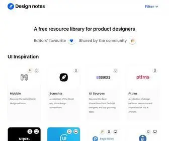 Designnotes.co(Design notes) Screenshot
