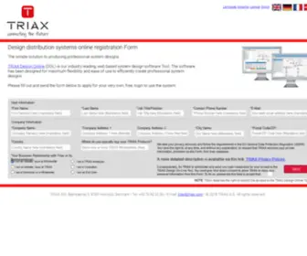 Designonline.one(TRIAX DoL Registration) Screenshot