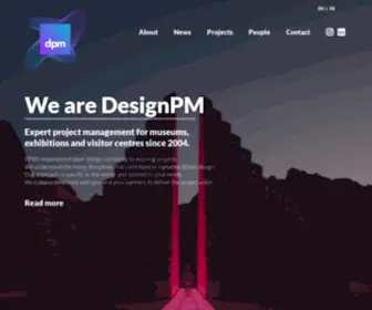 Designpm.co.uk(Expert project management for museums) Screenshot