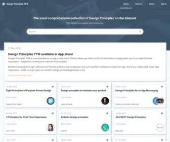 Designprinciplesftw.com(Design Principles FTW) Screenshot