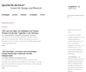 Designrhetorik.de Screenshot