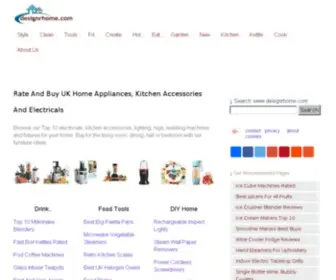 Designrhome.com(Best Home Appliance UK & Electric Kitchen Cooking Goods) Screenshot