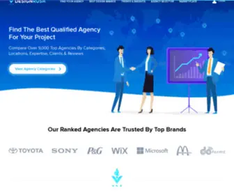 Designrush.co(Top Agencies of 2021 by Category) Screenshot